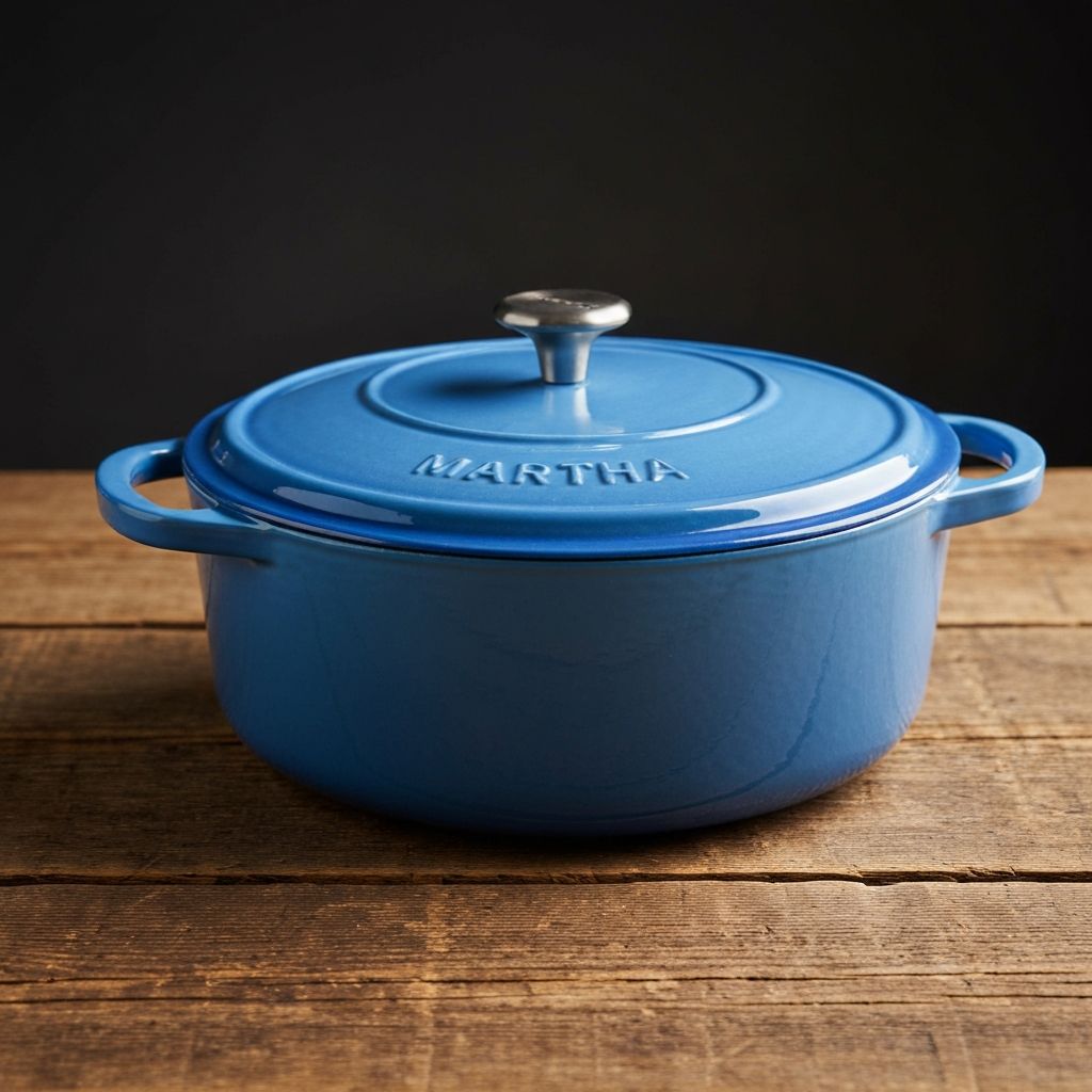 Martha Stewart Cast Iron Collection enameled dutch oven